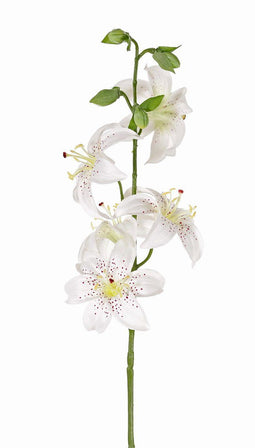Driesprong collection - Lelie h64 cm wit kunstbloem zijde nepbloem