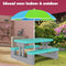 Spielwerk Kinder Tuinset - Kinderzitgroep - Inclusief Parasol UV-bescherming - Mint Grijs