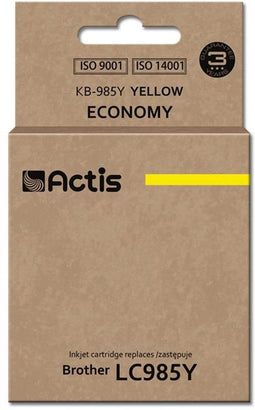 Actis ACTIS KB-985Y - Inktcartridge - Vervangt Brother LC985Y - Geel (1 stuk)