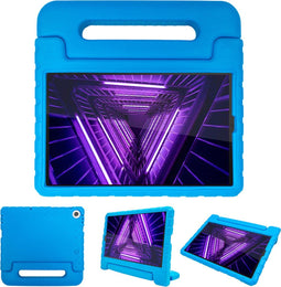 imoshion Tablet Hoes Kinderen - Geschikt voor Lenovo Tab M10 HD (2nd gen) - Kidsproof Backcover met handvat - Blauw