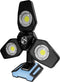 Brüder Mannesmann Q30600 | Zware Quantool LED Werklamp - Krachtige Lithium accu - dimbaar 500-3500 lm - IP54 - 10 jaar garantie - volledig draaibaar