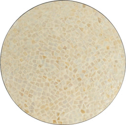 J-Line plateau Nuye Rond plateau - dienblad - karton - creme