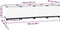 vidaXL - Plantenbak - verhoogd - 160x40x38 cm - polypropeen - wit