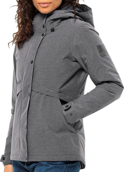 Jack Wolfskin Snowy Park - Winterjas Dames - Waterdicht 10.000mm - Grijs