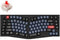 Keychron Q10 - Mechanisch Toetsenbord - Gateron Pro Red - Qwerty US - Zwart/Blauw