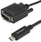 Startech CDP2DVIMM1MB - USB-C naar DVI-D Adapterkabel - 1 m - Zwart