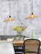 GOOD&MOJO Hanglamp Bromo - Bamboe - Asymmetrisch - Ø40cm - Scandinavisch,Bohemian - Hanglampen Eetkamer, Slaapkamer, Woonkamer