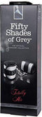 Fifty Shades Handboeien - Fluweel - Zilver/ Zwart