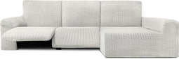 Hoes voor chaise longue met lange armleuning rechts Eysa JAZ Wit 180 x 120 x 360 cm