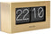 Tafelklok Boxed Flip - Geborsteld Goud - 20,5x7x11,5cm