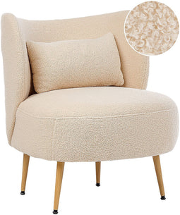 OTSBY II - Fauteuil - Beige - Bouclé