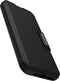 Otterbox - Geschikt voor iPhone 15 Pro Max - Strada Case leren bookcase hoesje - Zwart + Lunso Screenprotector