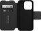 Otterbox - Geschikt voor iPhone 15 Pro - Strada Case leren bookcase hoesje - Zwart + Lunso Screenprotector