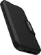 Otterbox - Geschikt voor iPhone 15 - Strada Case leren bookcase hoesje - Zwart + Lunso Screenprotector