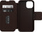 Otterbox - Geschikt voor iPhone 15 - Strada Case leren bookcase hoesje - Bruin + Lunso Screenprotector