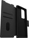 Otterbox - Geschikt voor Samsung Galaxy S23 Ultra - Strada Case leren bookcase hoesje - Zwart + Lunso Screenprotector