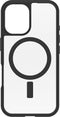 Otterbox Hoesje geschikt voor Apple iPhone 16 Pro MagSafe Telefoonhoesje Hardcase | Otterbox React Backcover Shockproof | Geschikt voor MagSafe | Geschikt voor Draadloos Opladen met Magnetische Ring | MagSafe Case - Transparant / Zwart