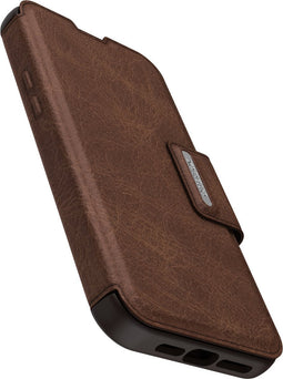OtterBox Strada bookcase - Geschikt voor de iPhone 14 Pro Max hoesje - Bruin - Leer
