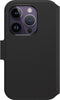 OtterBox Strada bookcase - Geschikt voor de iPhone 14 Pro - Zwart - Kunstleer