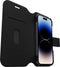 OtterBox Strada bookcase - Geschikt voor de iPhone 14 Pro - Zwart - Kunstleer