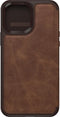 Otterbox - Strada Case wallet hoes - Geschikt voor iPhone 13 Pro - Bruin + Lunso Tempered Glass