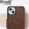 OtterBox Strada geschikt voor Apple iPhone 15 Plus Hoesje Echt Leer Book Case Bruin