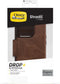 OtterBox Strada geschikt voor Apple iPhone 15 Pro Hoesje Echt Leer Book Case Bruin