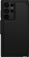Otterbox Strada hoesje - Geschikt voor de Galaxy S22 Ultra- Zwart - Leer