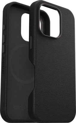 Otterbox Symmetry Geschikt voor iPhone 16 Pro Cactus leren hoesje - magnetisch Backcover - Noir Ash