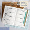 Ottergami Set van 2 Bullet Journal met stippen, A5 Notitieboek + Scrapbooking Sticker