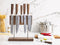 Ottimo - Messenset - Magnetisch blok - Inclusief messen - 7 delig - Japans staal - Luxe - Hout