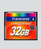 Transcend 1 GB - CompactFlash I - 50MB/s lezen 20MB/s schrijven 133x snelheid