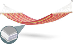 Feel Furniture - Hangmat met houtbar en vulling - Tropical - 200cmx100cm