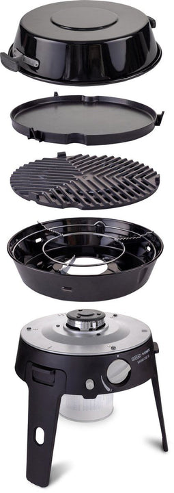 Safari Chef 30 HP Deluxe - Gasbarbecue - Kookoppervlak 28 cm - Zwart