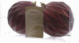 Kerstbal - Geometrisch - 10cm - Marsala