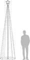vidaXL - Kegelkerstboom - 400 - warmwitte - LED's - 100x360 - cm