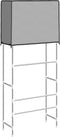vidaXL - Opbergrek - voor - boven - wasmachine - 2-laags - 71x29,5x170,5 - cm - grijs
