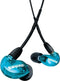 Shure Aonic 215 - In-ear oordopjes - Geluidsisolatie 37 dB - Blauw