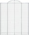 vidaXL - Schanskorven - 3 - st - gewelfd - 200x50x220/240 - cm - ijzer