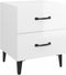 vidaXL - Nachtkastje - 40x35x47 - cm - hoogglans - wit