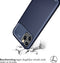iMoshion Hoesje Geschikt voor iPhone 12 Pro / 12 Hoesje Siliconen - iMoshion Carbon Softcase Backcover - Blauw