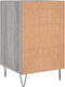 vidaXL - Nachtkastje - 40x40x66 - cm - bewerkt - hout - grijs - sonoma - eikenkleurig