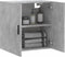 vidaXL - Wandkast - 60x31x60 - cm - bewerkt - hout - betongrijs