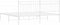 vidaXL - Bedframe - met - hoofdbord - metaal - wit - 180x200 - cm