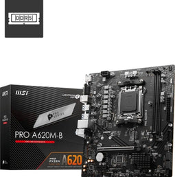 MSI PRO A620M-B - Moederbord Micro-ATX - AMD A620 - 128 GB DDR5 - 2.5 Gb Ethernet