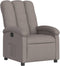 Fauteuil verstelbaar stof taupe