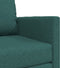 vidaXL - Vloersofa - Bed - 2-in-1 - Donkergroen - 74x77x81 - cm - Stof