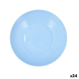 Luminarc Apy Paradise - Diep bord - Stapelbaar Geschikt voor afwasmachine en magnetron - Blauw Ø 20 cm (24 stuks)