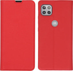 iMoshion Hoesje Geschikt voor Motorola Moto G 5G Hoesje Met Pasjeshouder - iMoshion Slim Folio Bookcase - Rood