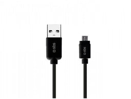 SBS LTHL200 - USB-A - Micro-USB 1m - Snel opladen - Zwart